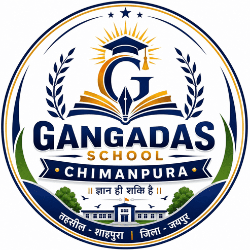 Gangadas school Chimanpura logo