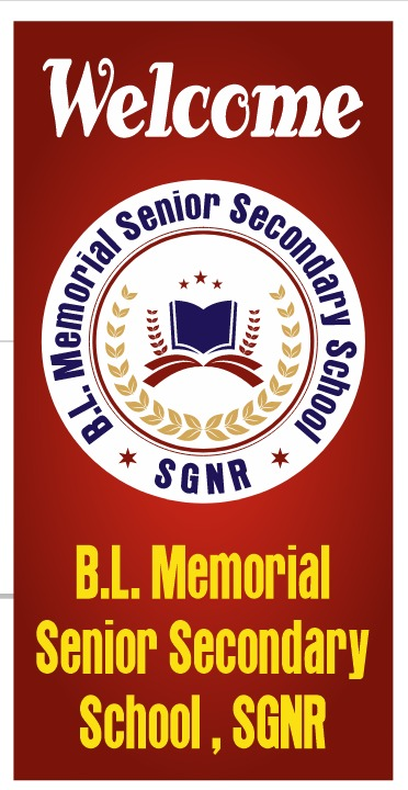 B L memorial Sr Sec school logo